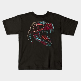 Illustration robotic T-Rex t-shirt design Kids T-Shirt